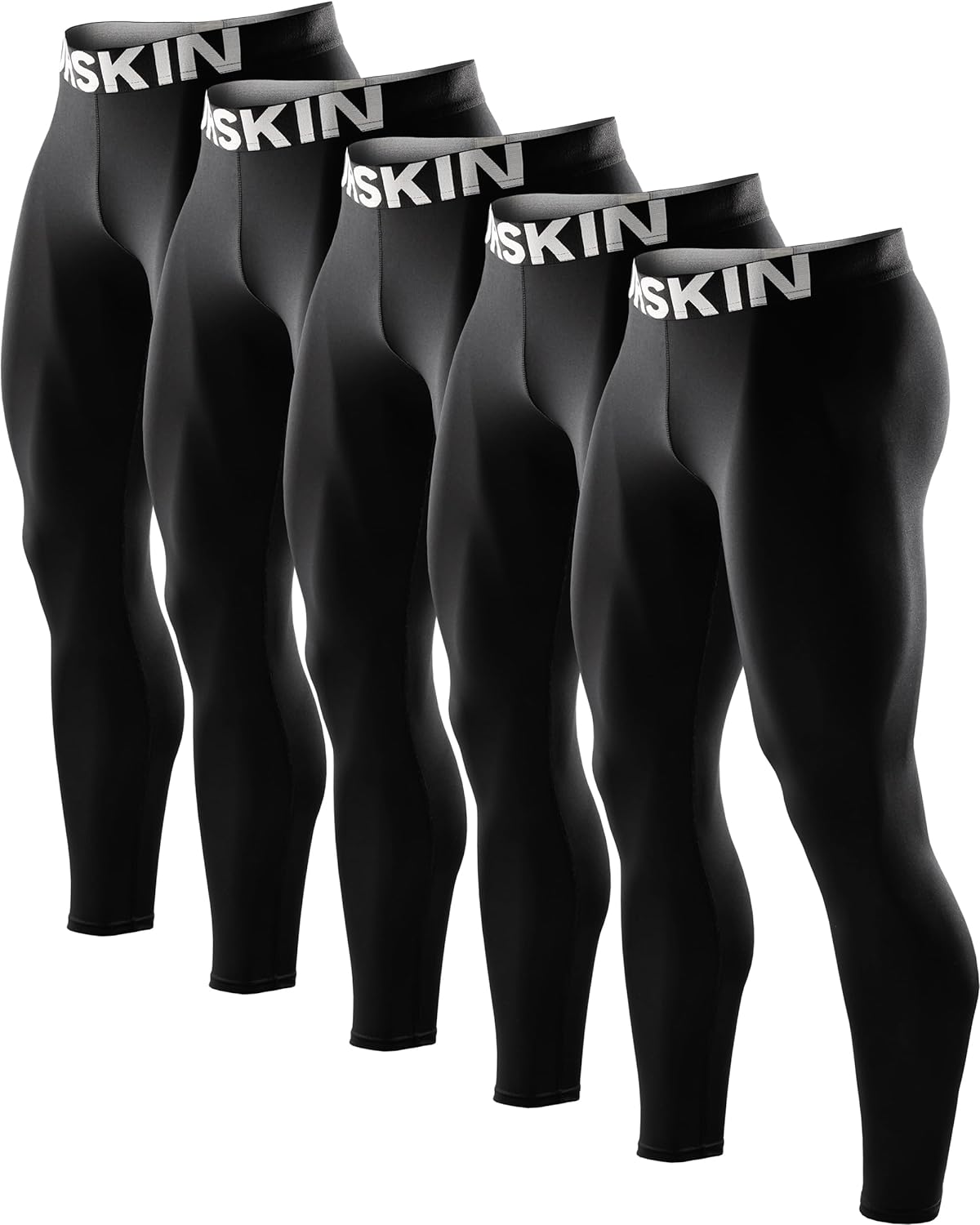DRSKIN 5, 4, 3 or 1 Pack Men’s Compression Pants Tights Sports Baselayer Running...