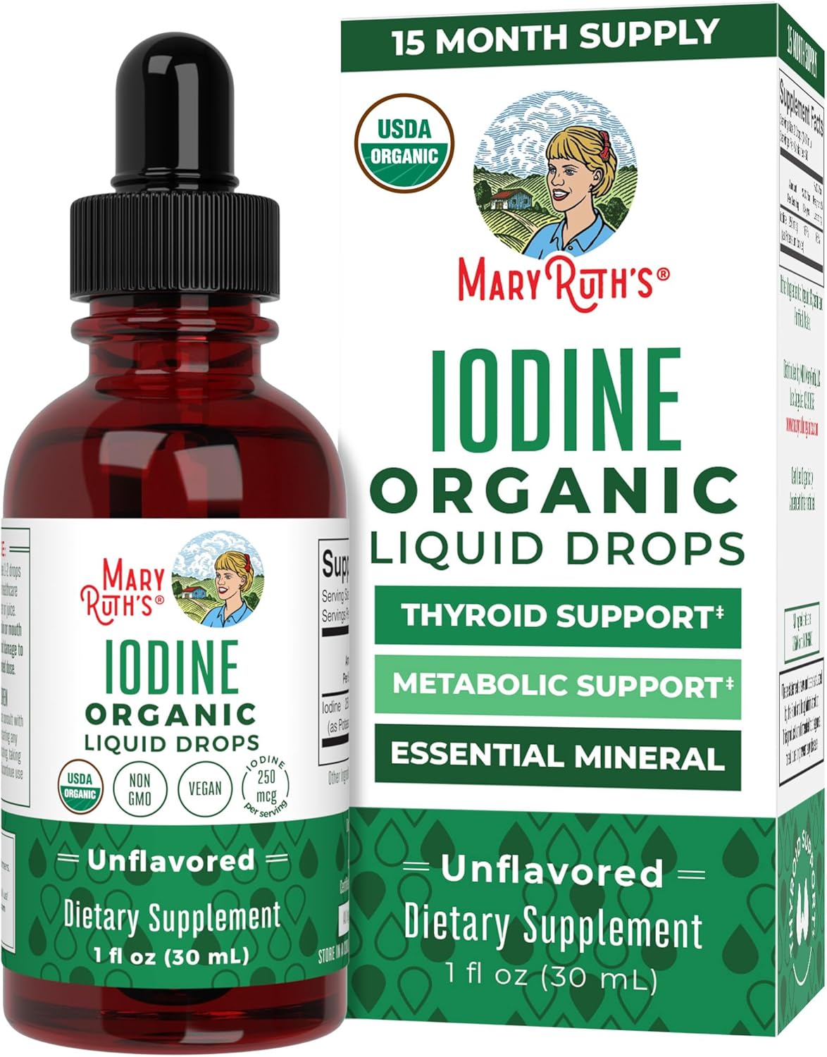MaryRuth Organics Potassium Iodide, Special Iodine Supplement for 1 Year Supply,...