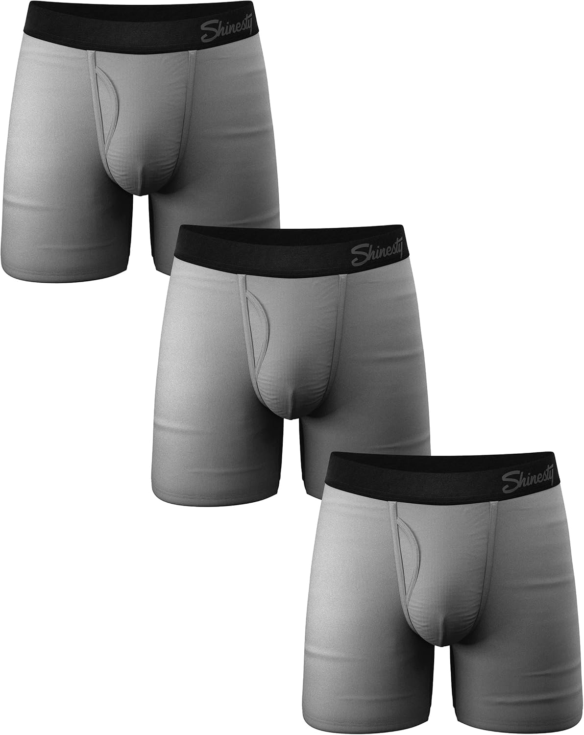 Shinesty Hammock Support Mens Pouch Underwear | Boxer Briefs with Fly | 3 Pack M...