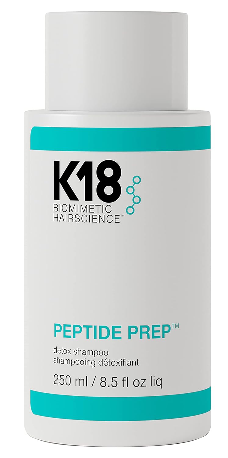 K18 PEPTIDE PREP™ Color-Safe Detox Clarifying Shampoo, Non-Stripping, pH-Optimiz...