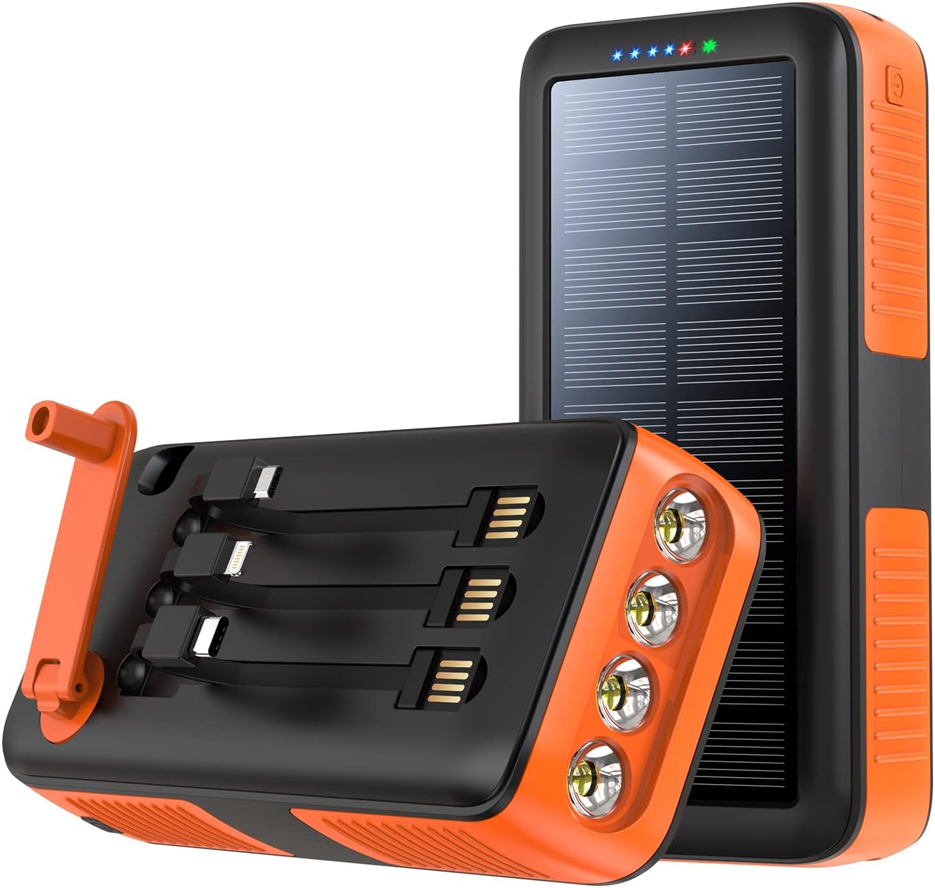 Solar Charger Power Bank 63200mAh, Portable Charger with Dual Outputs & Dual Inp...