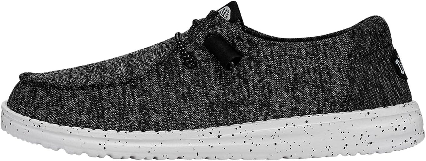 Hey Dude Wendy Mix, Special Footwear For Comfort, Unique Black/White Shoes, High...