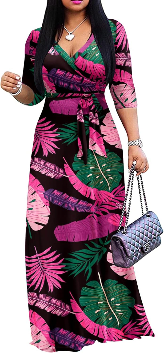 FANDEE Plus Size Maxi Dress, Special Maxi Dress for Women, Affordable Casual Sum...