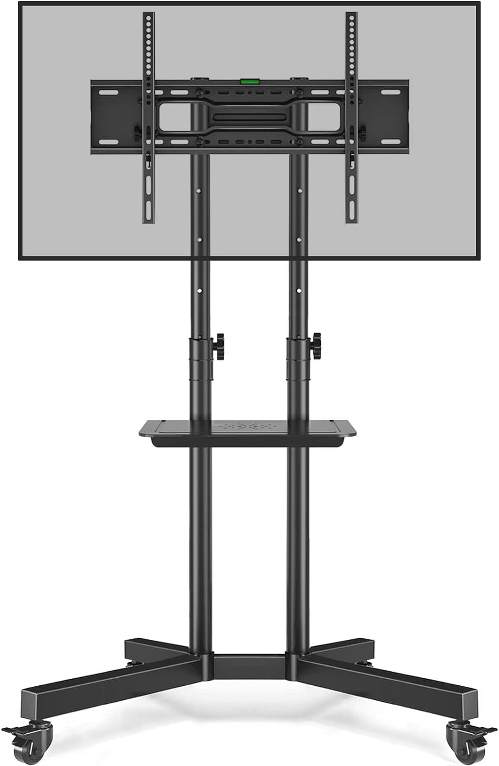 RFIVER Mobile TV Stand on Wheels for 32-80 Inch LCD LED OLED 4K Smart Flat and C...