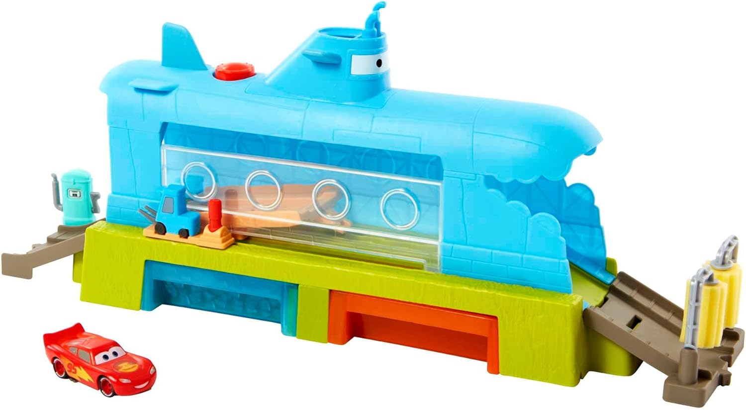 Mattel Disney and Pixar Cars Toys, Innovative Submarine Car Wash Playset, Specia...