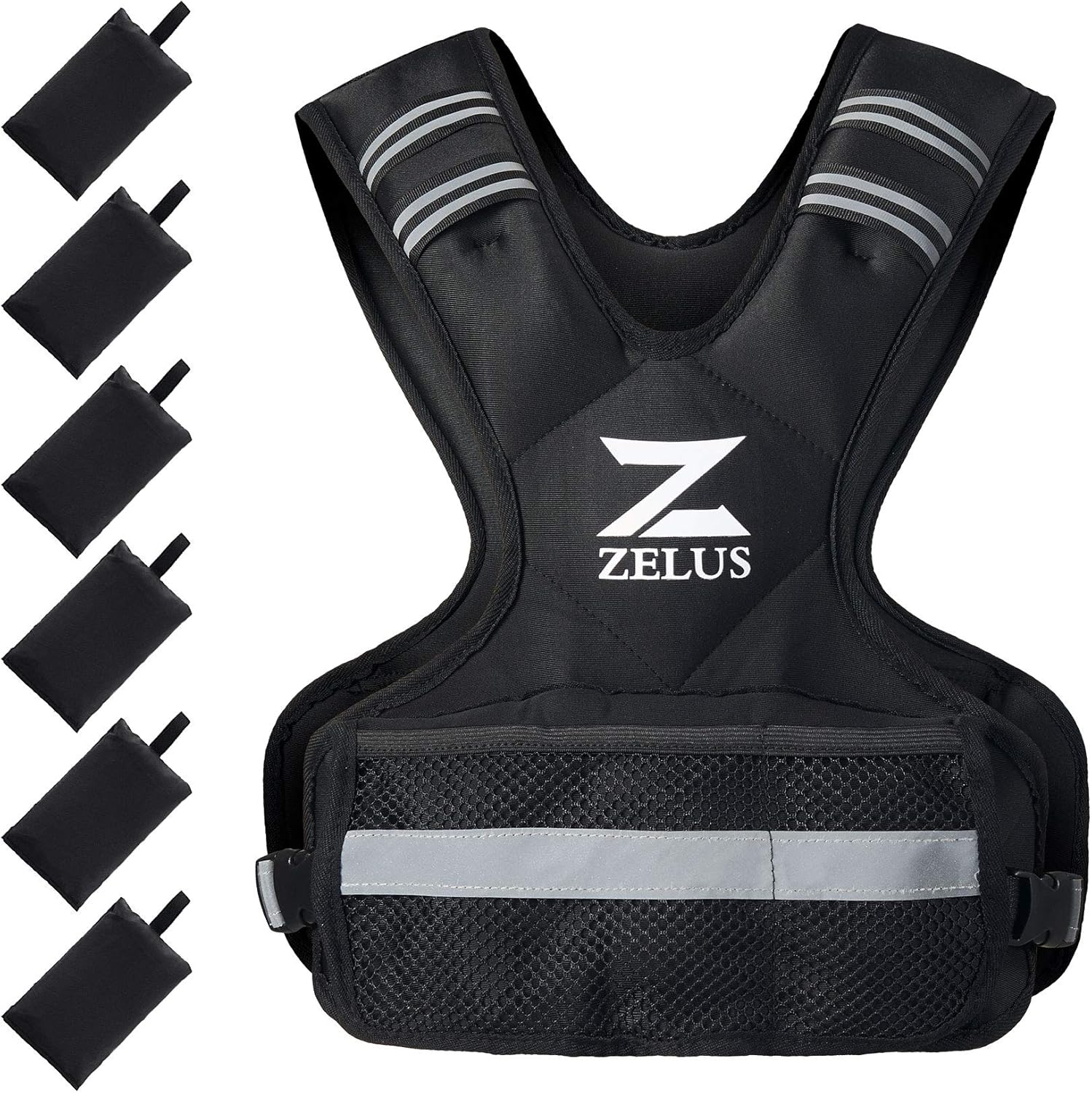 ZELUS Weighted Vest for Men and Women | 4-10lb/11-20lb/20-32lb Vest with 6 Irons...