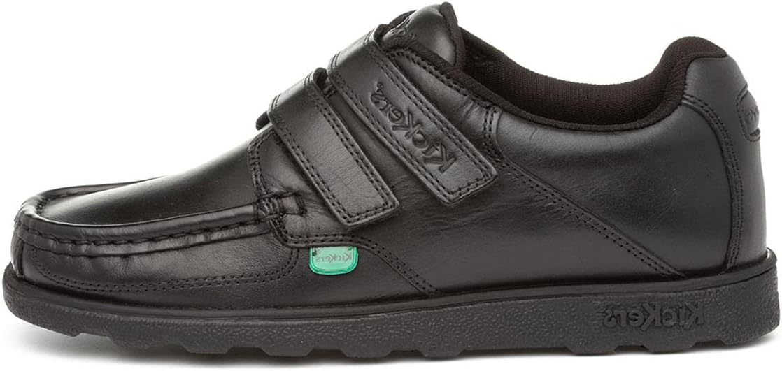 Kickers Junior Boy's School Shoe, Special Fragma Moc Toe Twin Strap Leather Foot...