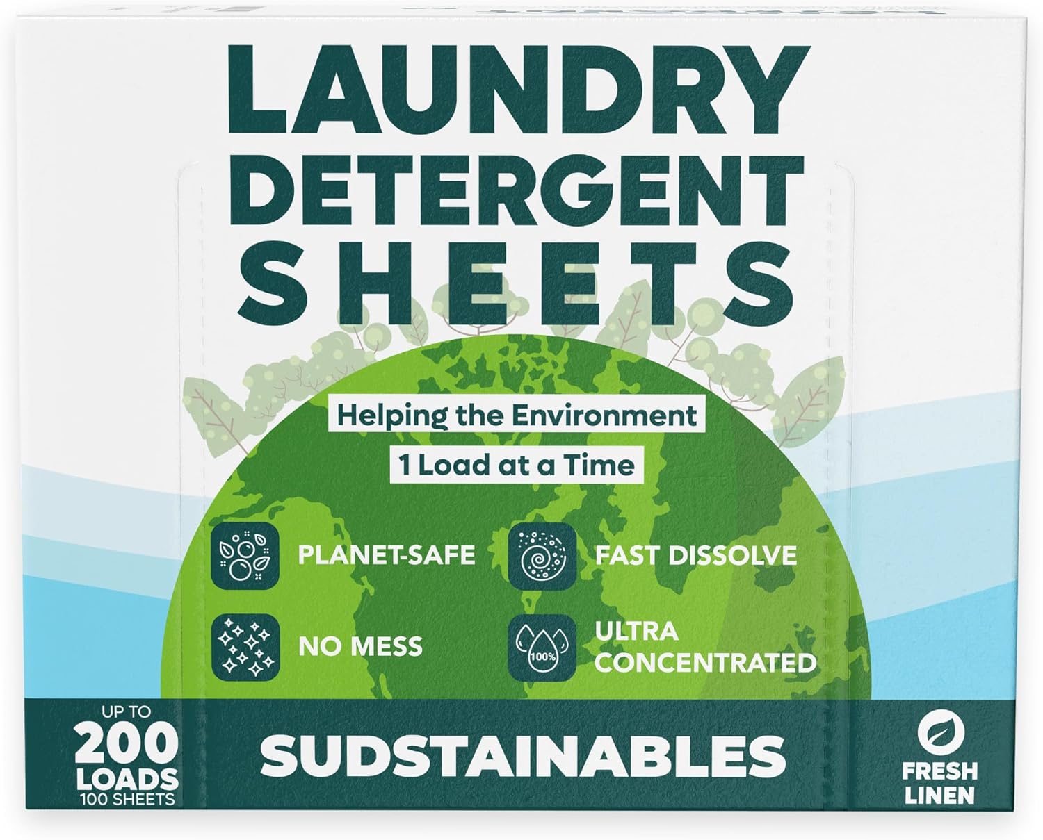Eco Friendly Laundry Detergent Sheets, High-Quality Plant Based Strips, Special...