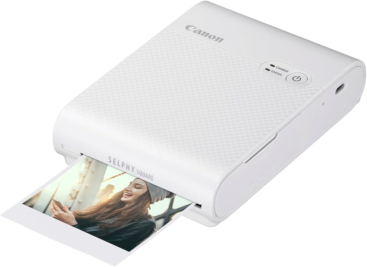 Canon SELPHY SQUARE QX10 Portable Wi-Fi Photo Printer, Creative Features - for S...