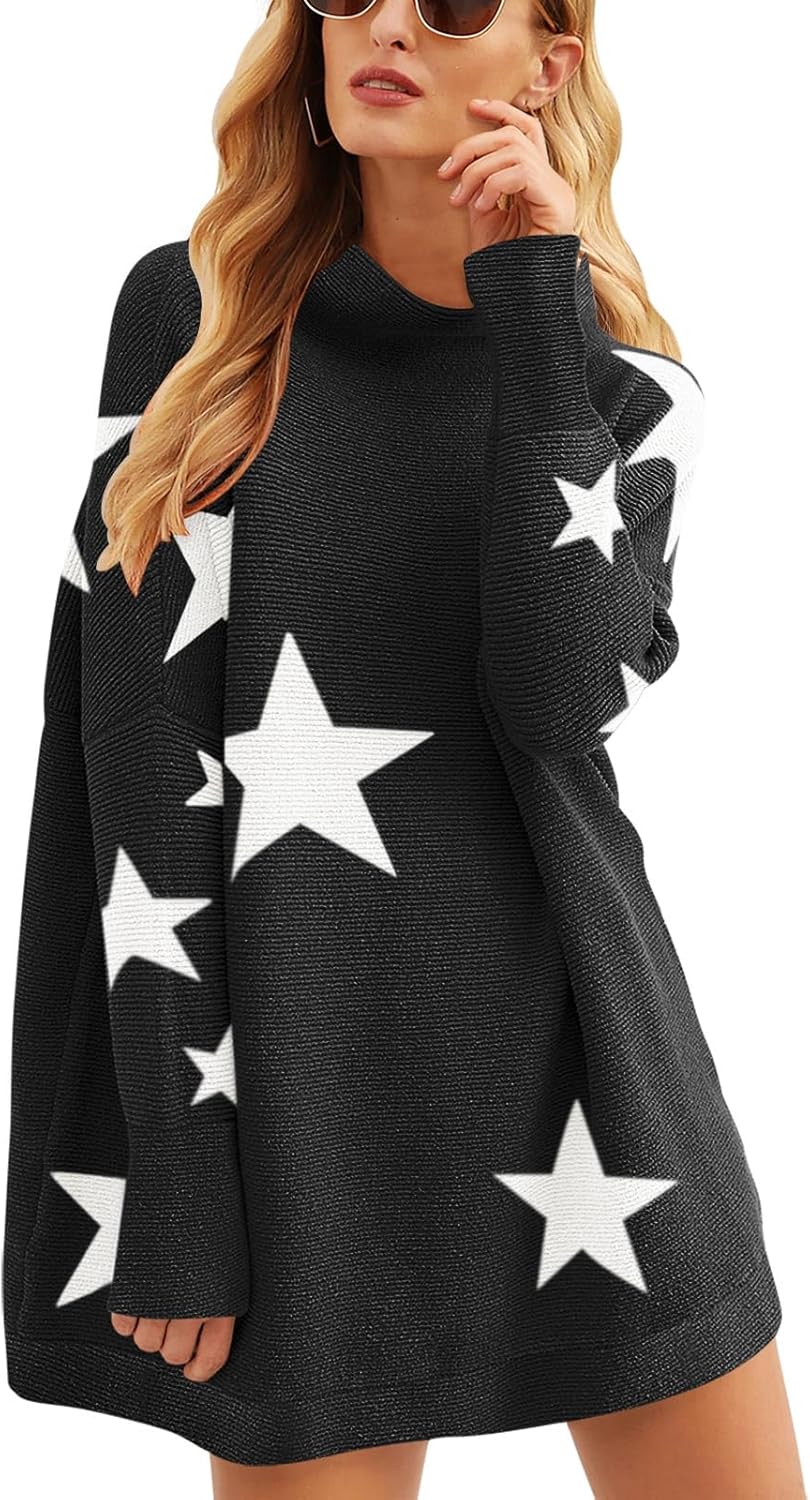 ANRABESS Turtleneck Sweater, Special Oversized Casual Loose Knitted Pullover, In...
