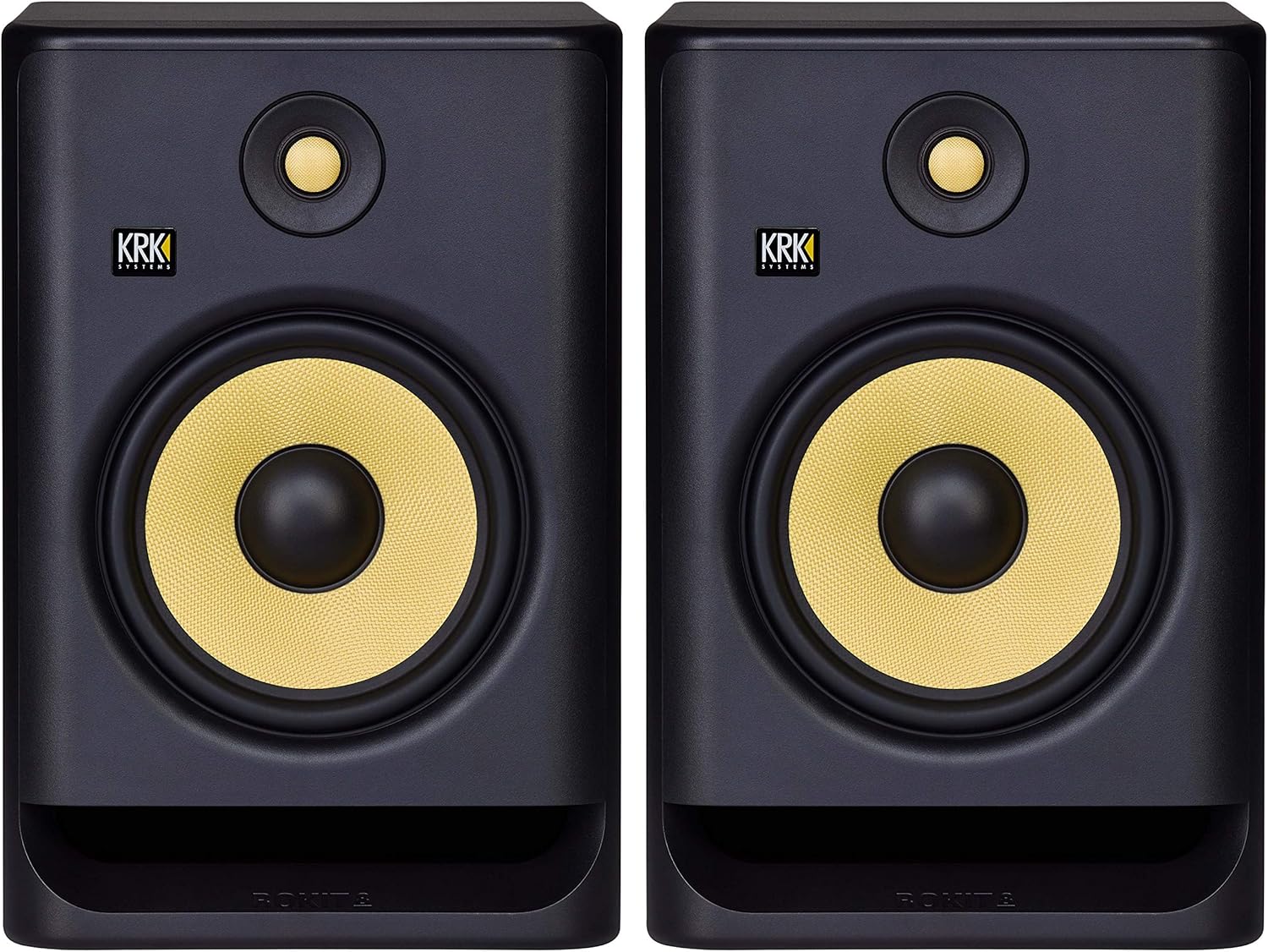 KRK RP8 Rokit 8 G4 Professional Bi-Amp 8" Powered Studio Monitor Pair, Black, XL...