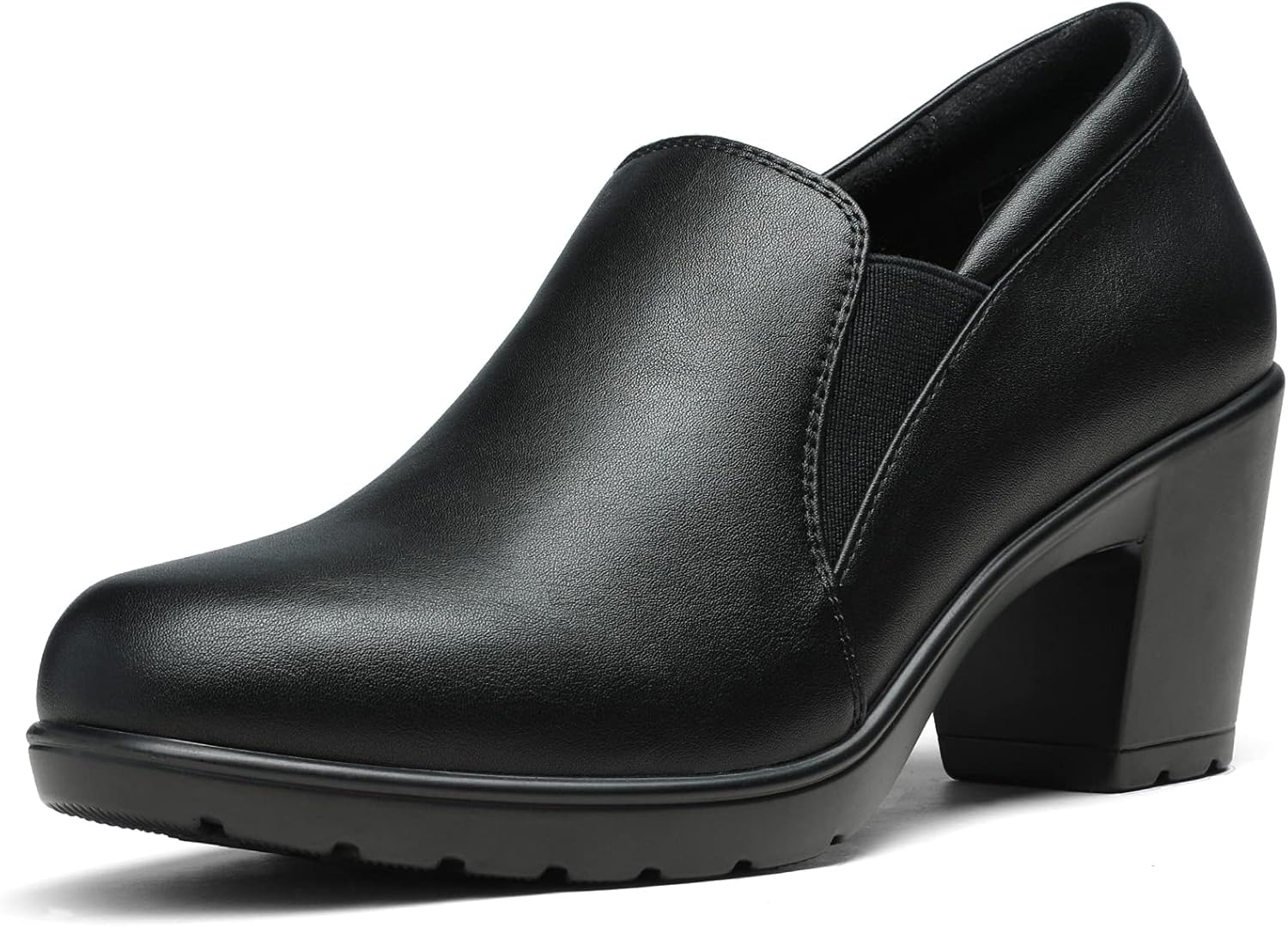 Dream Pairs Women's Low Chunky Block Heels, Special Heeled Loafers, Comfortable...
