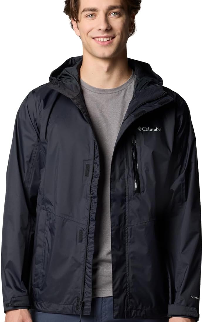 Columbia Men's Pouring Adventure Jacket, Special Waterproof Rain Jacket, Innovat...