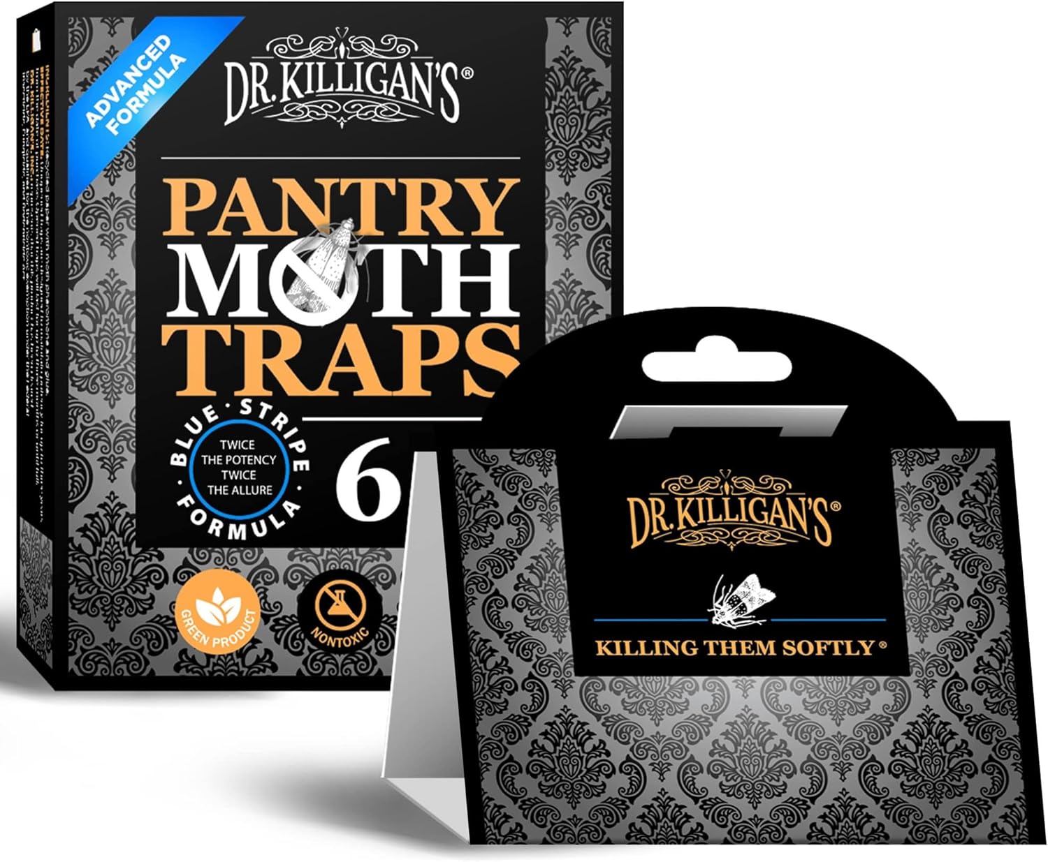 Dr. Killigan's Premium Double Potent Pantry Moth Traps with Pheromones Prime, St...
