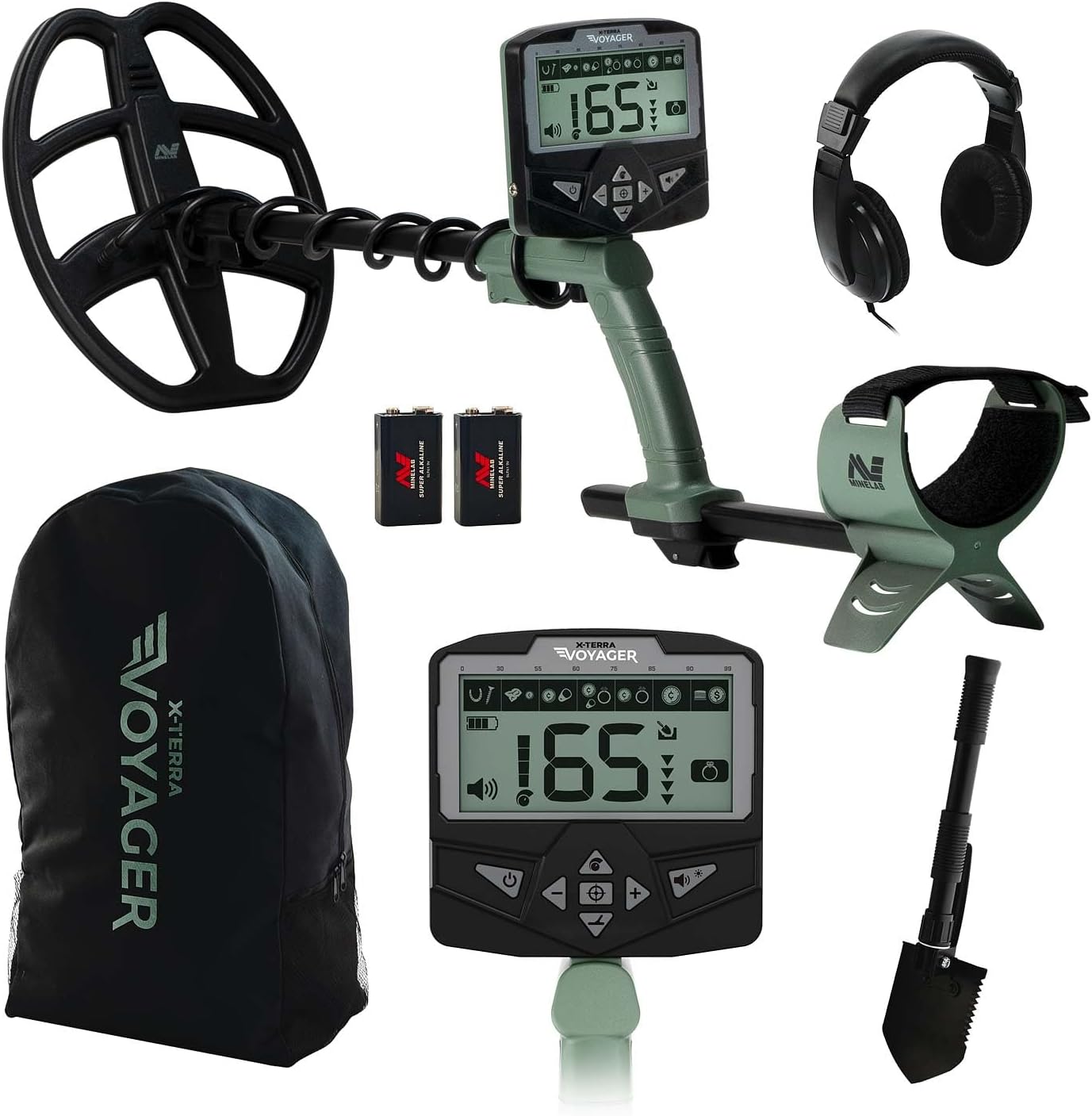 Minelab X-Terra Voyager Metal Detector, Professional All-Terrain Pinpointing Met...