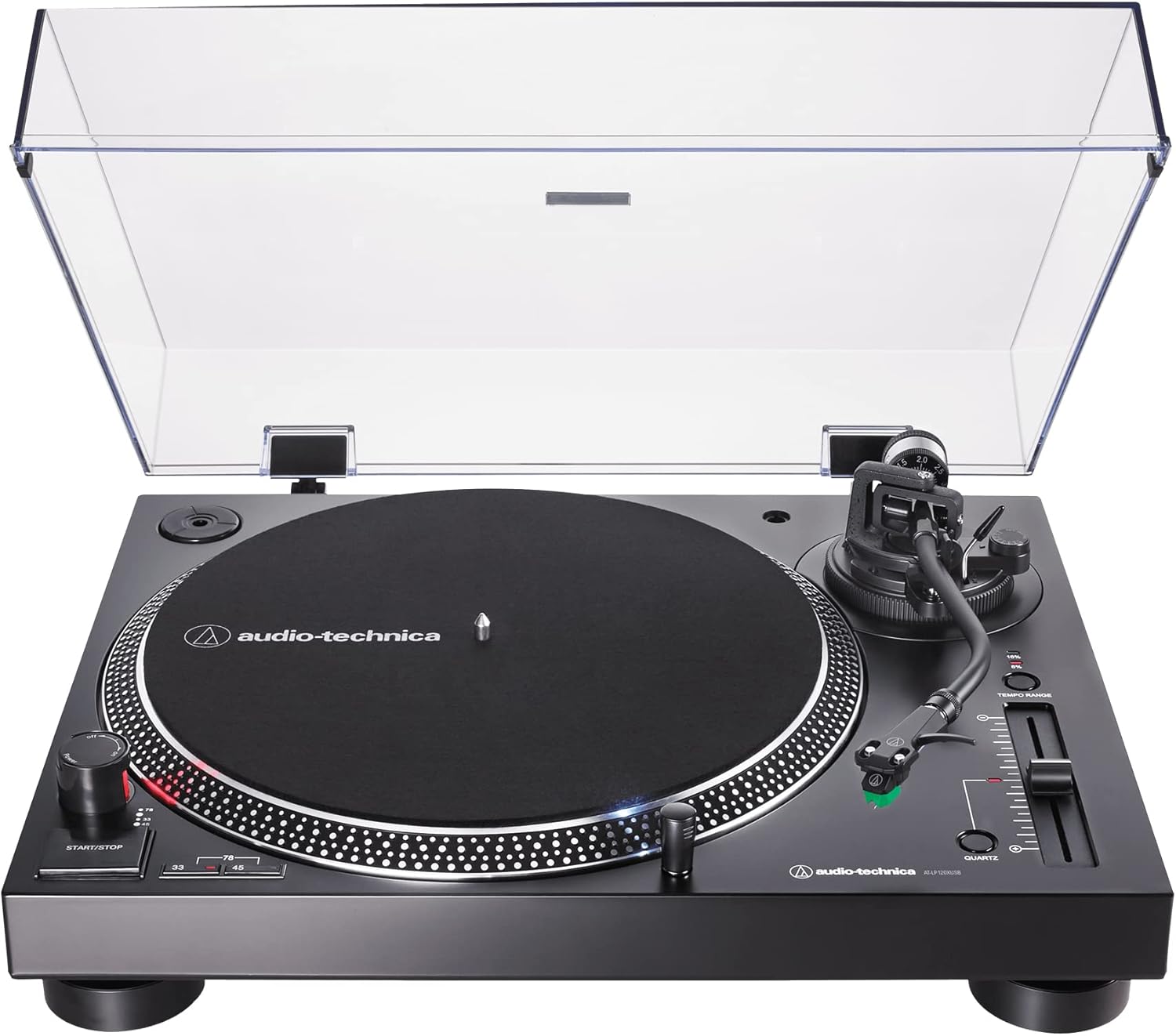 Audio-Technica AT-LP120XUSB-BK Direct-Drive Turntable (Analog & USB), Fully Manu...