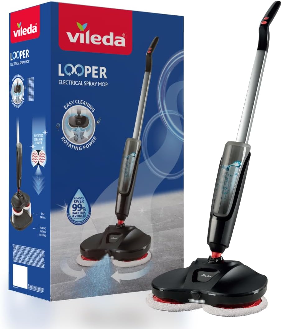 Vileda LOOPER, Electric Spray Mop, Cordless Mop In-between Cleaning, Ideal to Cl...