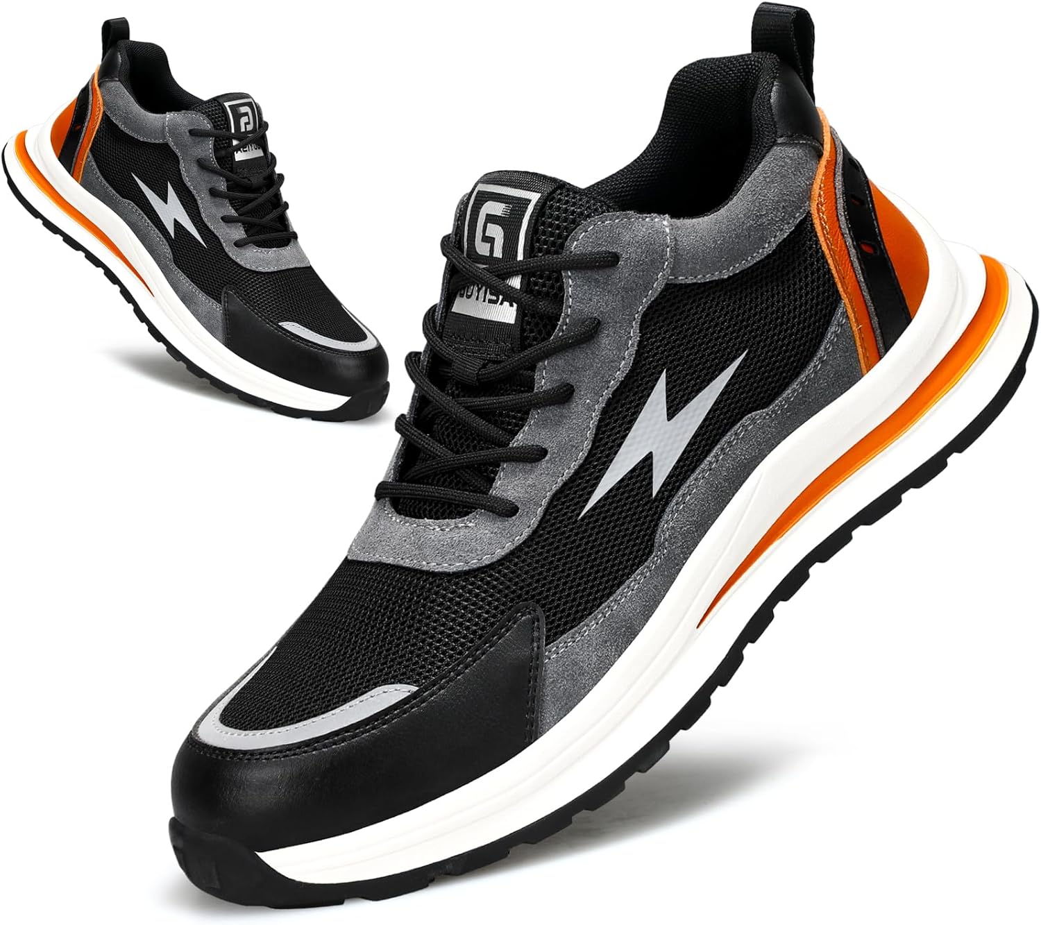LAoutun Safety Trainers, Unique Steel Toe Cap Trainers, Breathable Protective Sa...