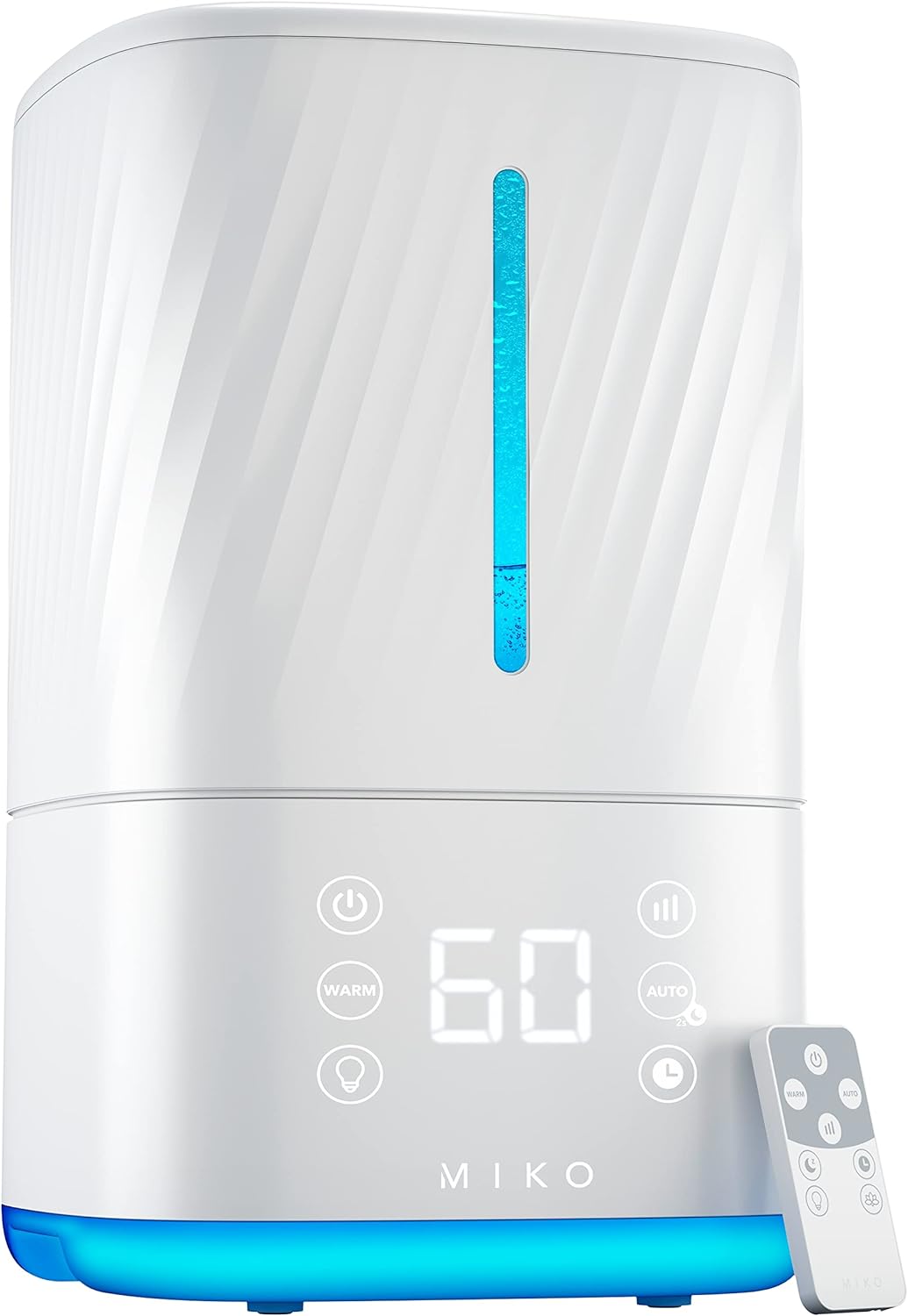 MIKO Humidifier With Cool and Warm Mist, Ultrasonic Humidifiers for Large Room &...