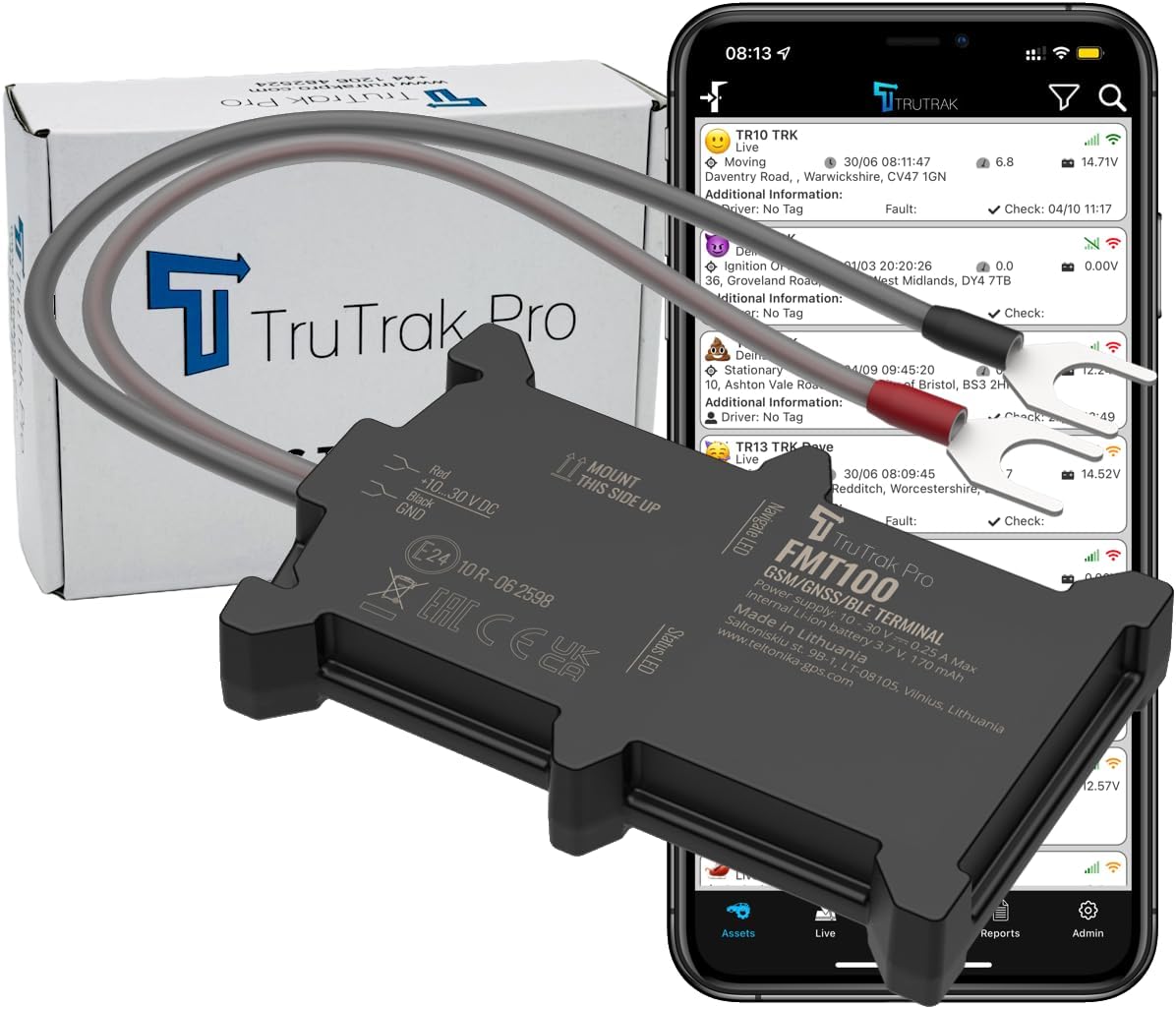 TruTrak Pro, Special FMT100 GPS Tracker, Innovative Real Time Vehicle Tracker De...