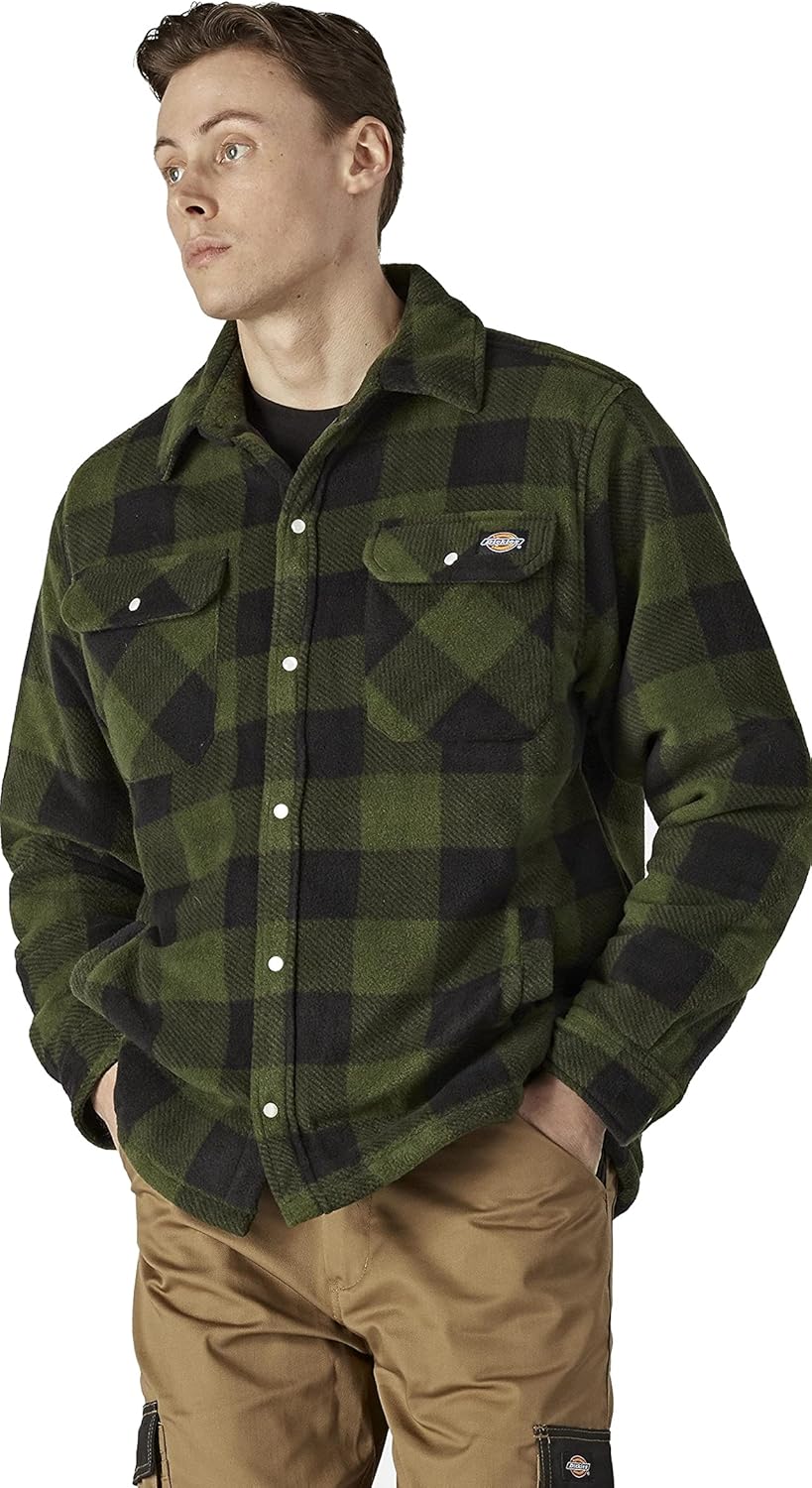 Special Dickies Men's Portland Shirt, Unique Men's Outerwear with M Green, Affor...
