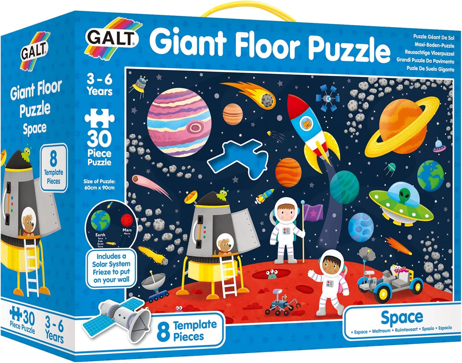Galt Toys, Giant Floor Puzzle - Space, Floor Puzzles for Kids, Ages 3 Years Plus...