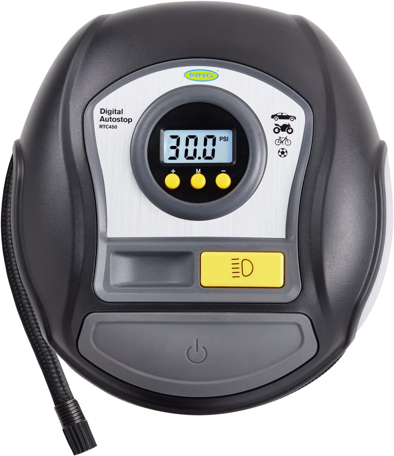 Ring Automotive RTC450, Special Digital Tire Inflator with Auto Stop, Innovative...