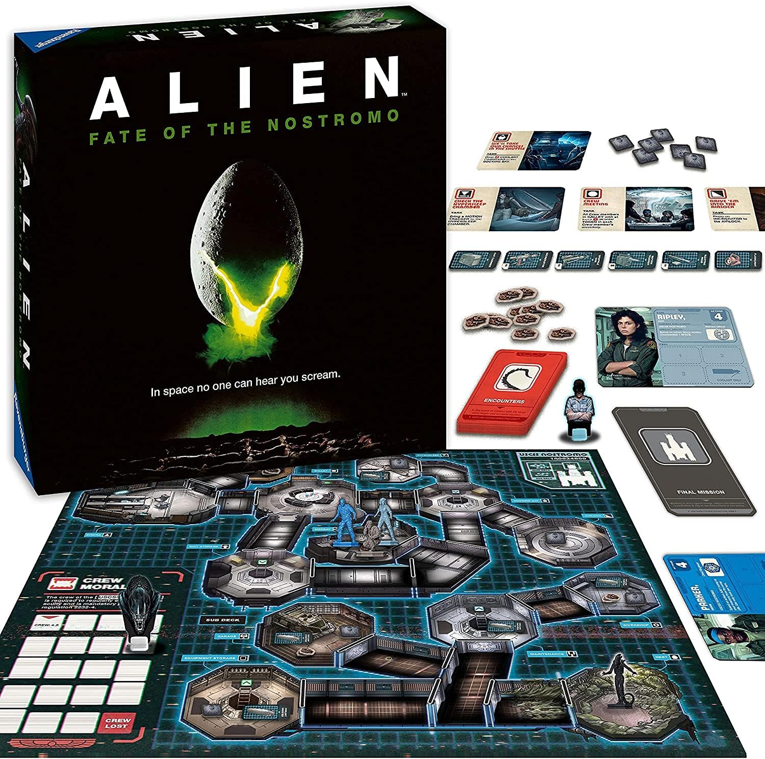 Ravensburger Alien Fate of the Nostromo, Special Strategy Board Games for Ages 1...