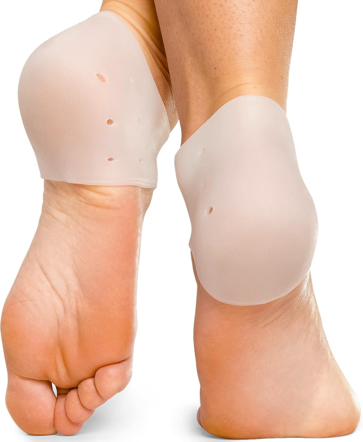 YogaMedic Silicone Heel Protectors for Shoes- 2 Pairs of Gel Heel Cups for Comfo...