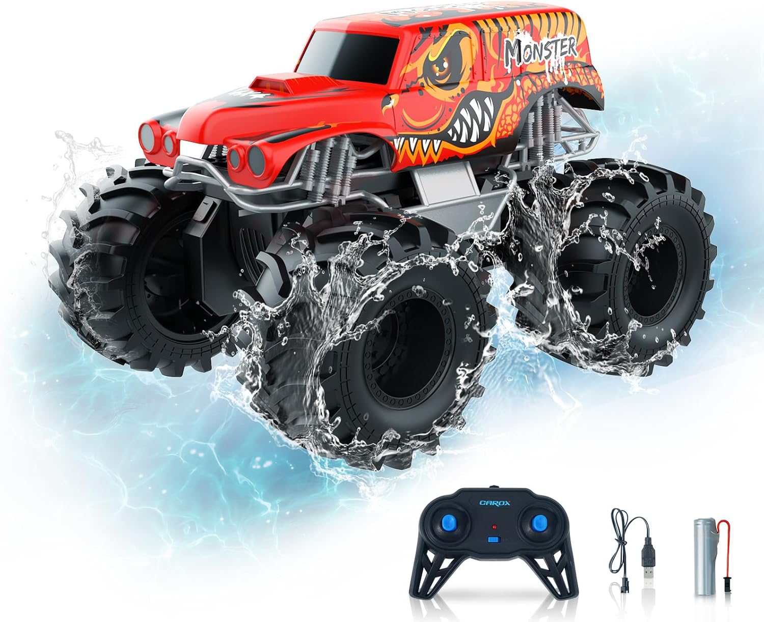 Remote Control Car Toys for Boys 360° Spin Monster Truck for All Terrain, Off-Ro...