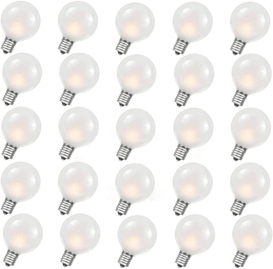 Abeja G40 Replacement Light Bulbs, Special Clear Globe Bulbs for E12 C7 Candelab...