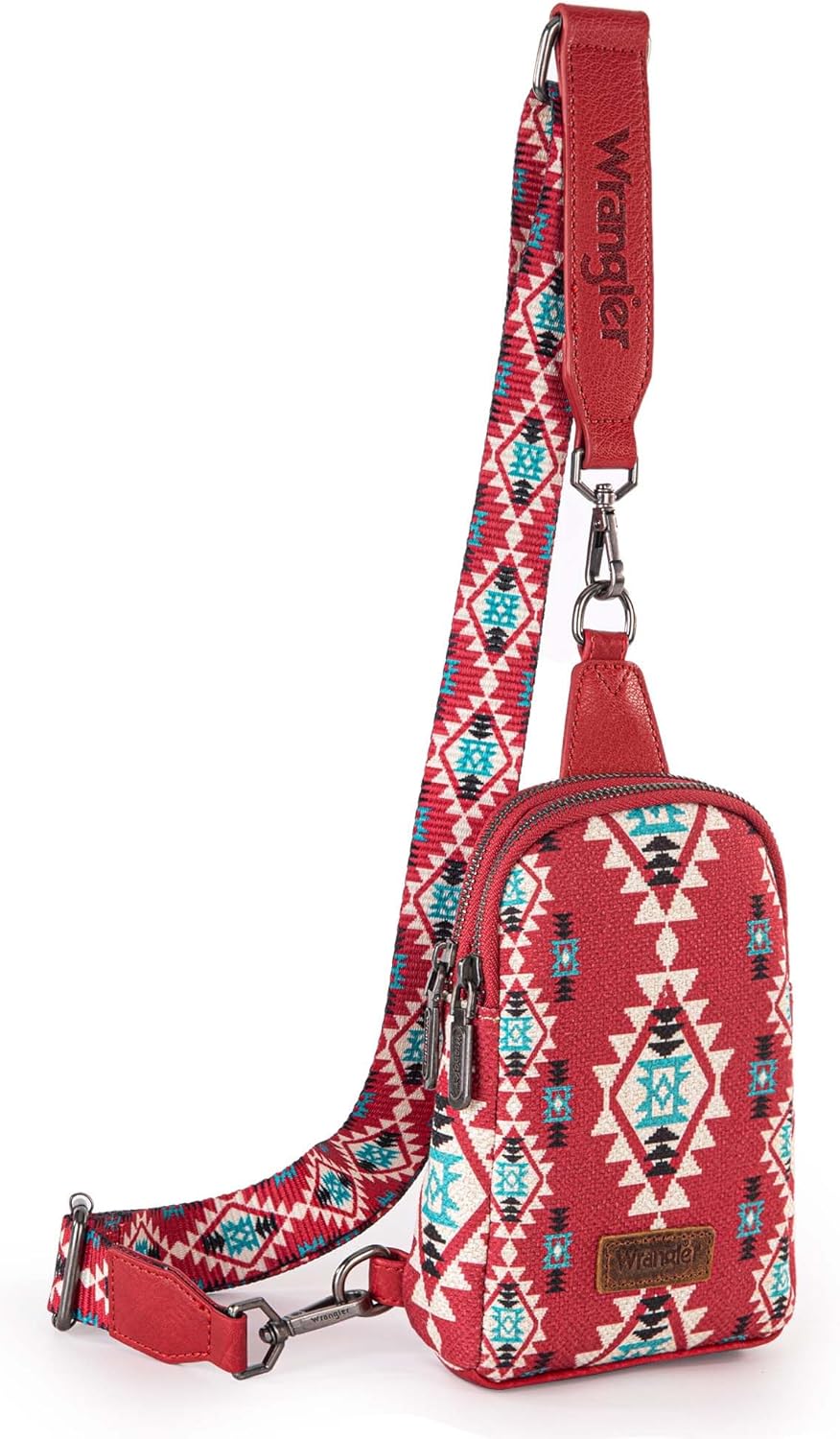 Unique Wrangler Aztec Crossbody Sling Bags, Special Cross Body Purse for Women,...