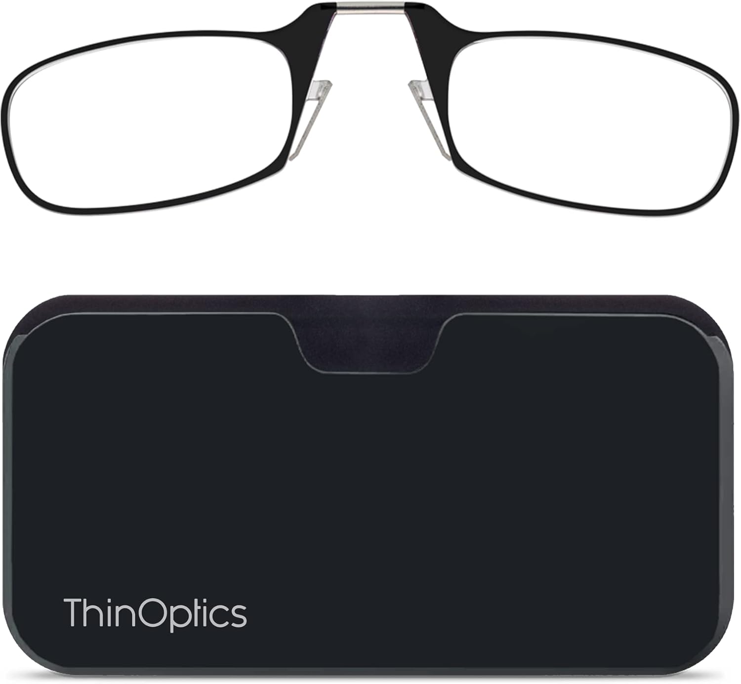 ThinOptics Universal Pod Case, Special Rectangular Reading Glasses with Black Ca...