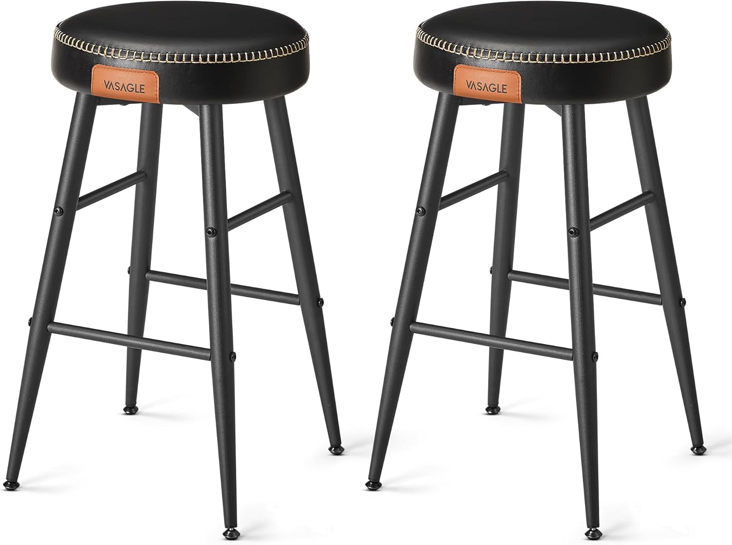 VASAGLE EKHO Collection, Stylish Bar Stools, Unique Counter Height Bar Stools, H...