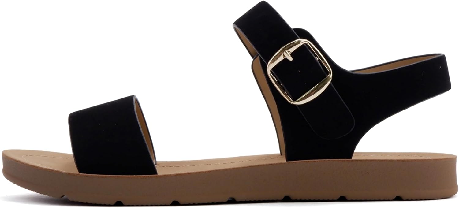 Soda PLENTY, Special Women’s Strappy Ankle Wrap Buckle Sandals, Innovative Fashi...
