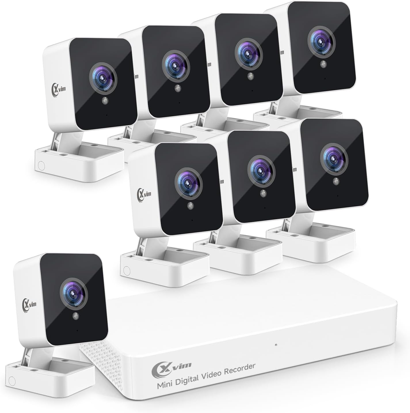 XVIM Wired Security Camera System, Special 8PCS Surveillance Camera System with...