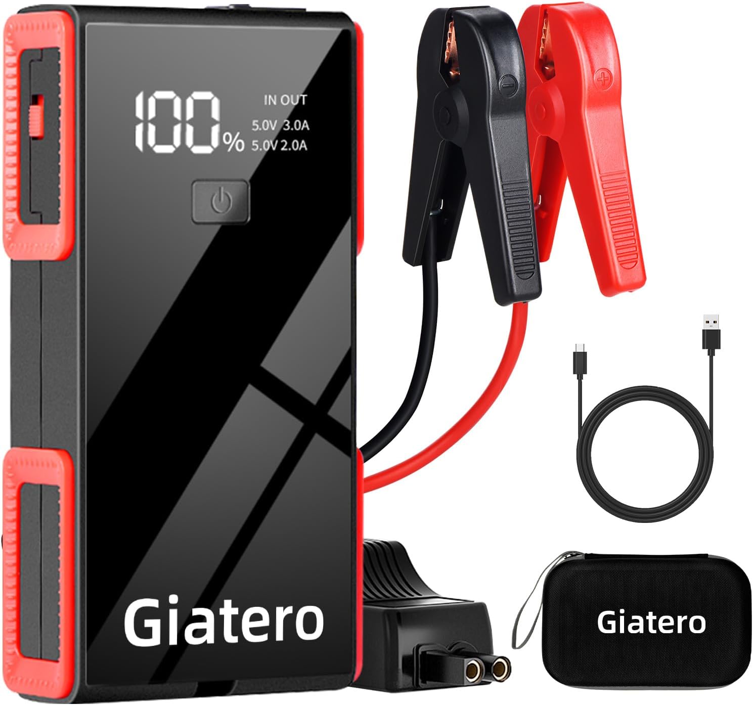 006B 4000A Car Jump Starter, Portable Jump Start Battery Pack(10.0L Gas/8.0L Die...
