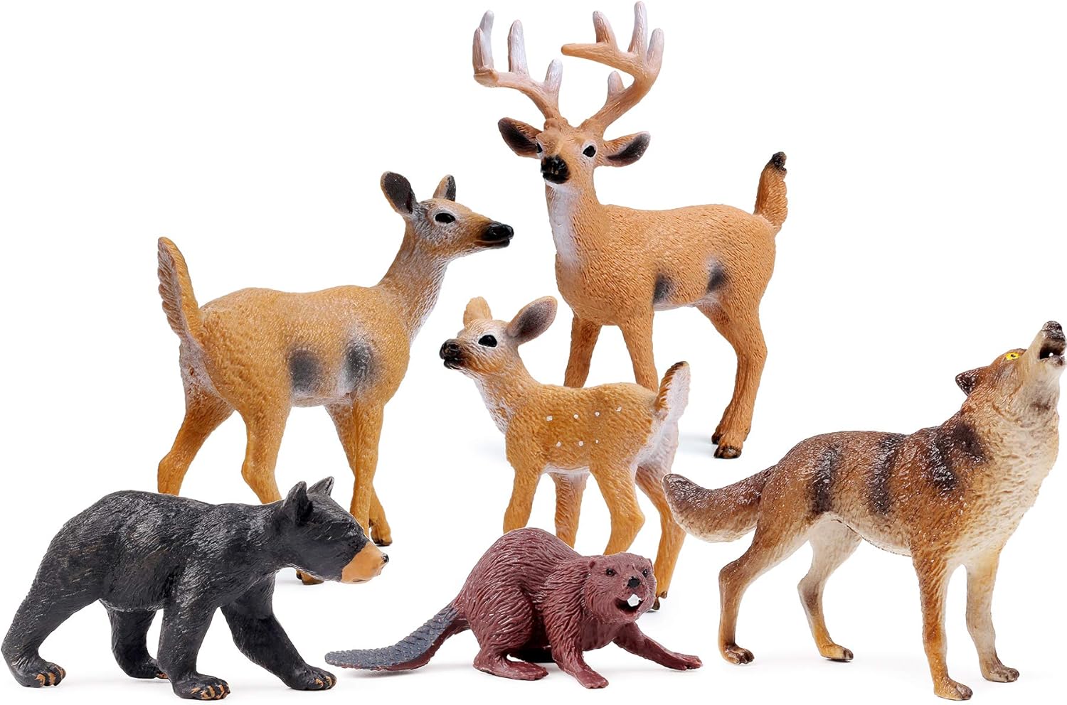 Forest Animals Figures, Special Woodland Creatures Figurines, Unique Miniature T...