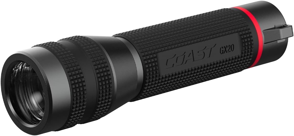 Coast GX20 1200 Lumen Waterproof Alkaline-Dual Pow...