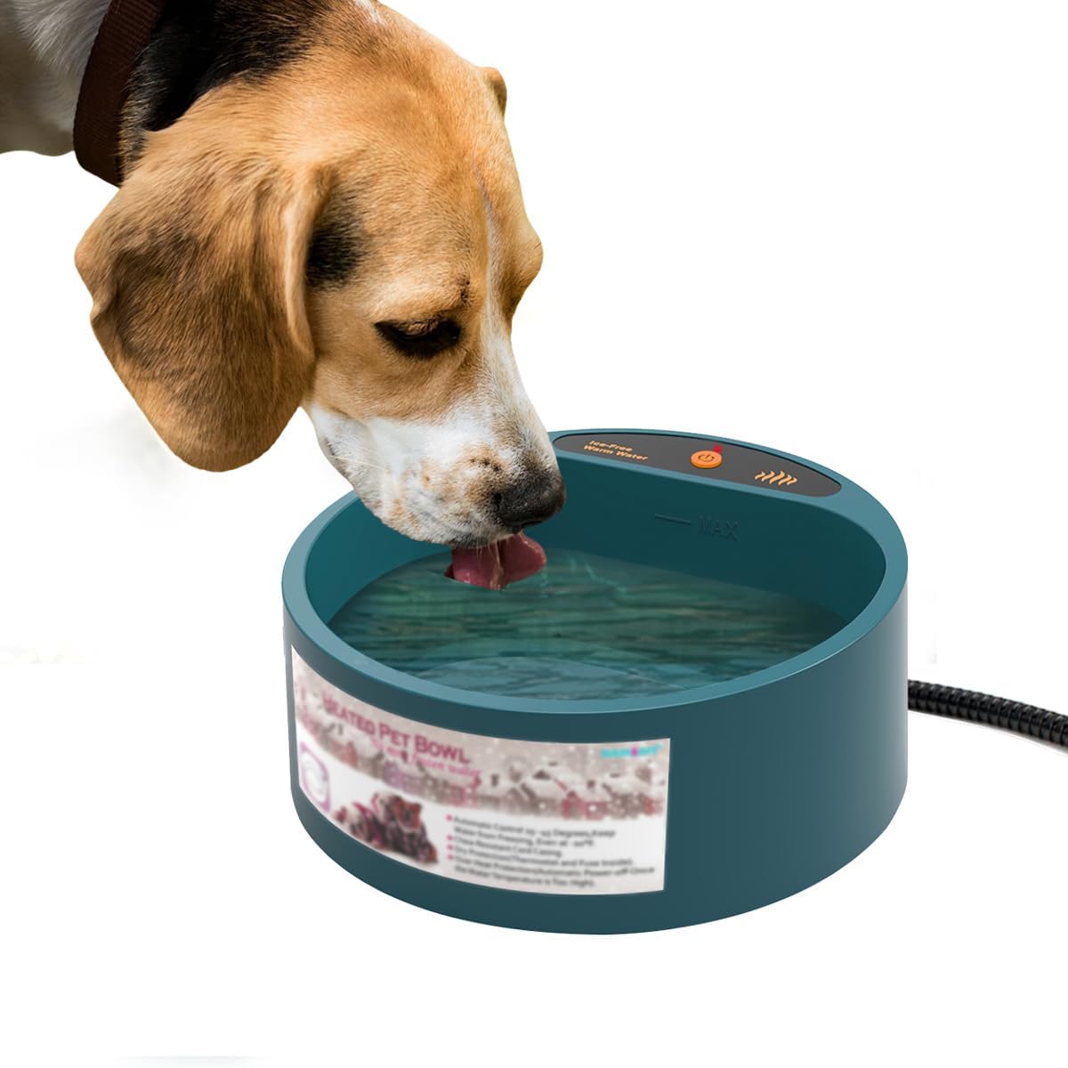 Namsan Heated Dog Bowl, Special Heated Water Bowl for Cats Dogs Chickens Bird Ba...
