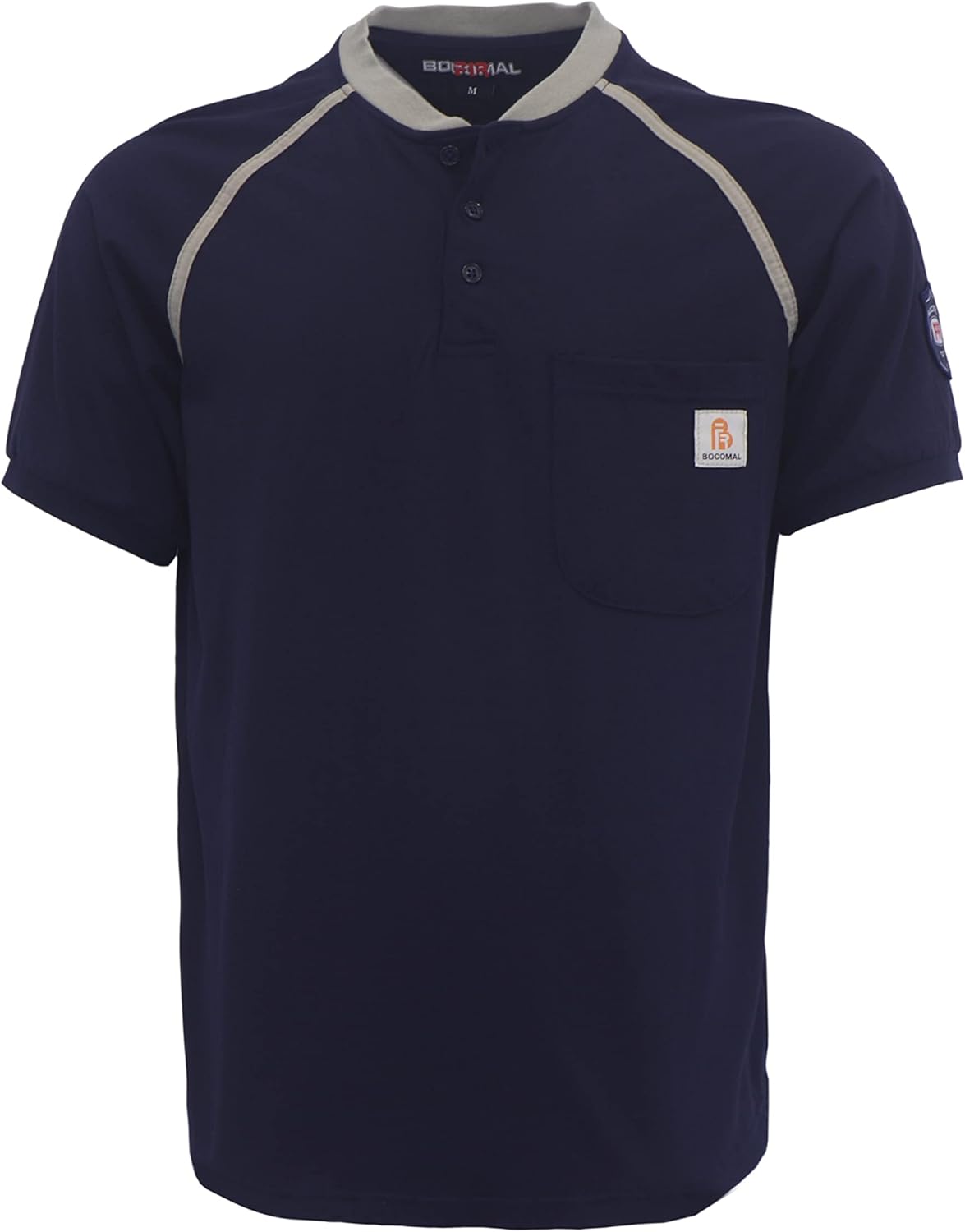 BOCOMAL FR Shirts, Special Light Weight Henley and Short Sleeve Flame Resistant/...