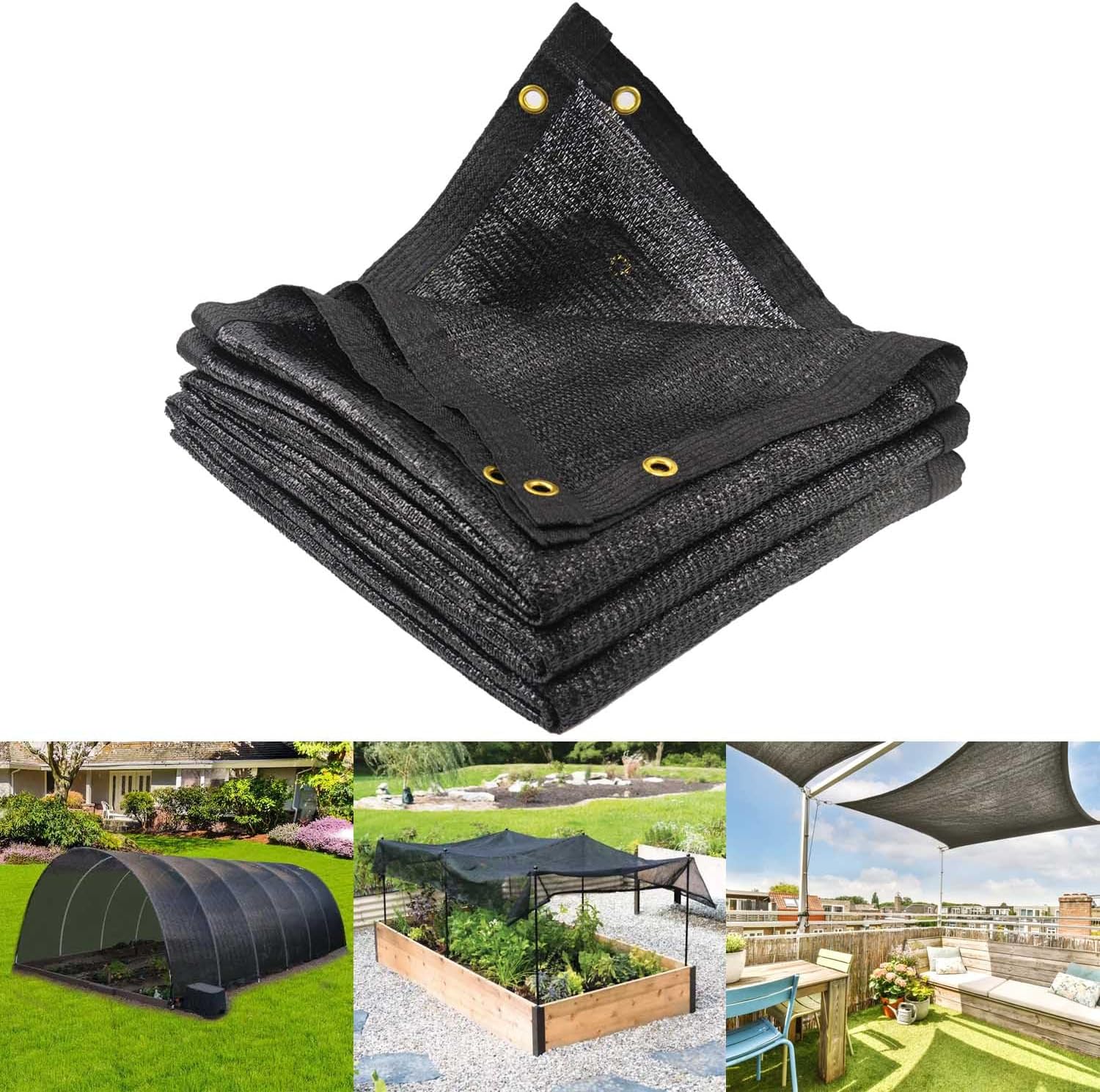 Garden 70% Shade Cloth, Special Sun Shade Net 10 x 20 FT, Innovative Mesh Sun Sh...