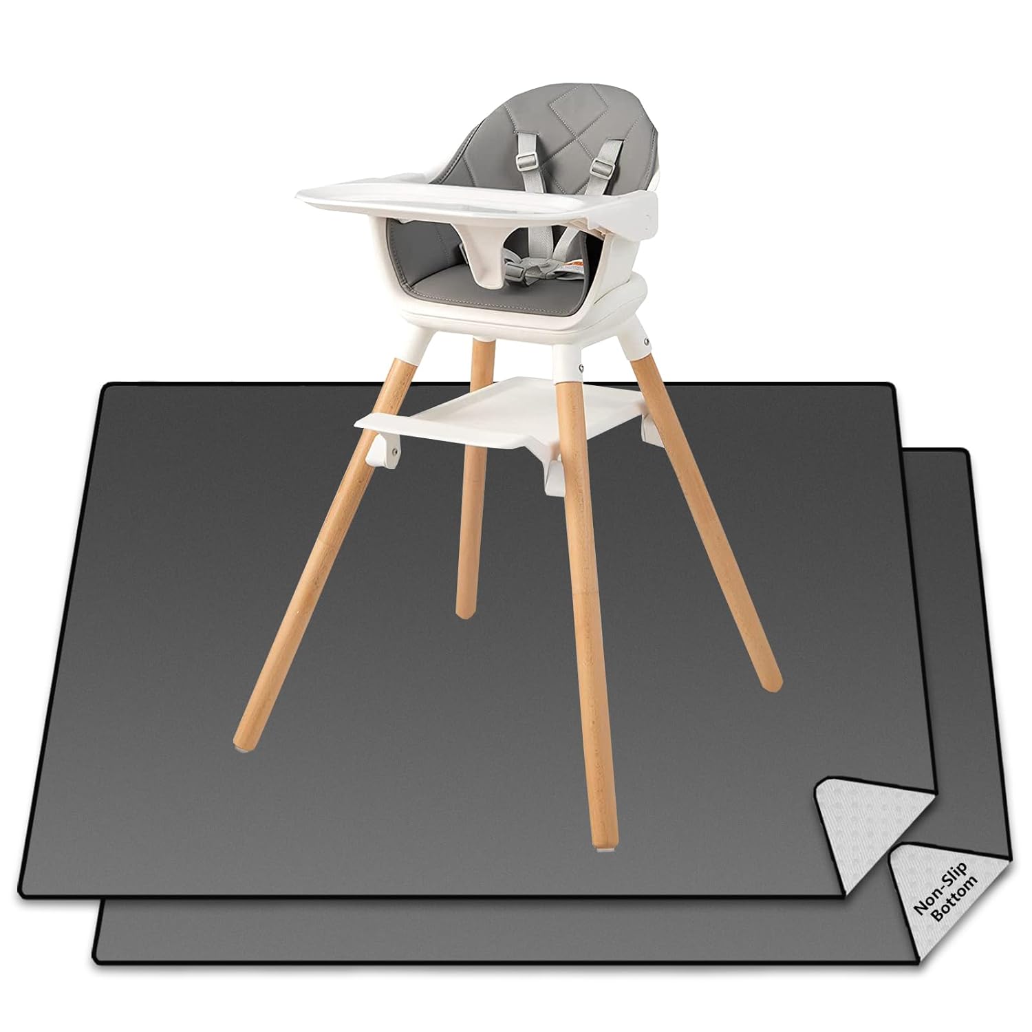 Baby Splat Mat, Special Splat Mat for Under High Chair, Innovative Non-Slip Baby...