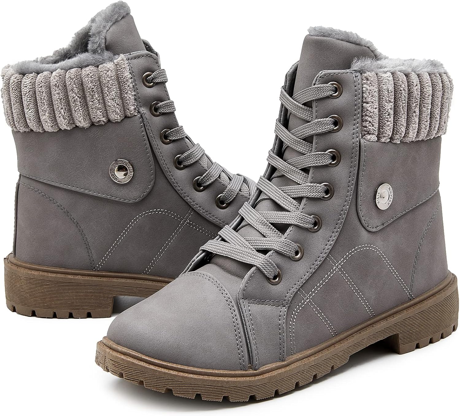 Waluzs Women's Winter Boots, Special Women's White Ankle Boots, Innovative Women...