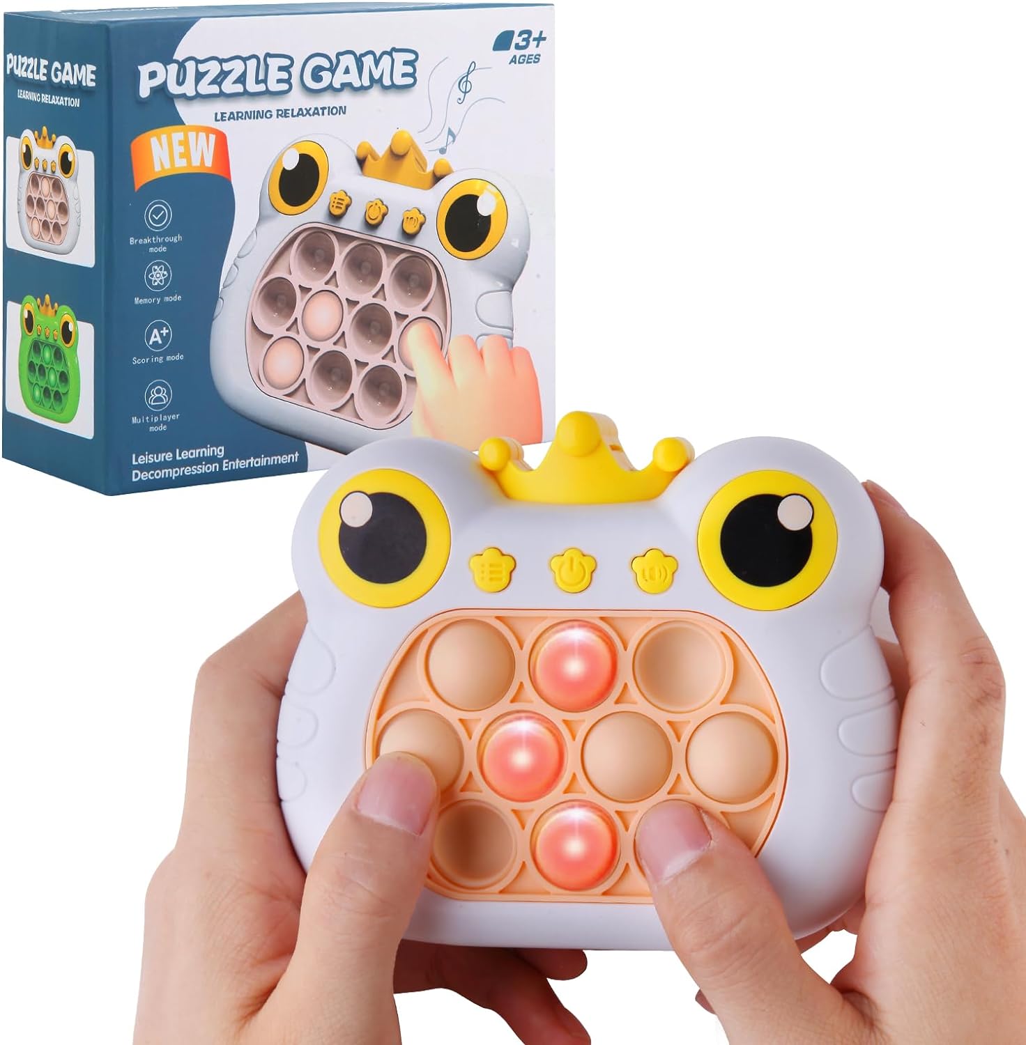 Handheld Game for Teens, Special Pop Fidget Toys, Innovative Push Bubble Light u...