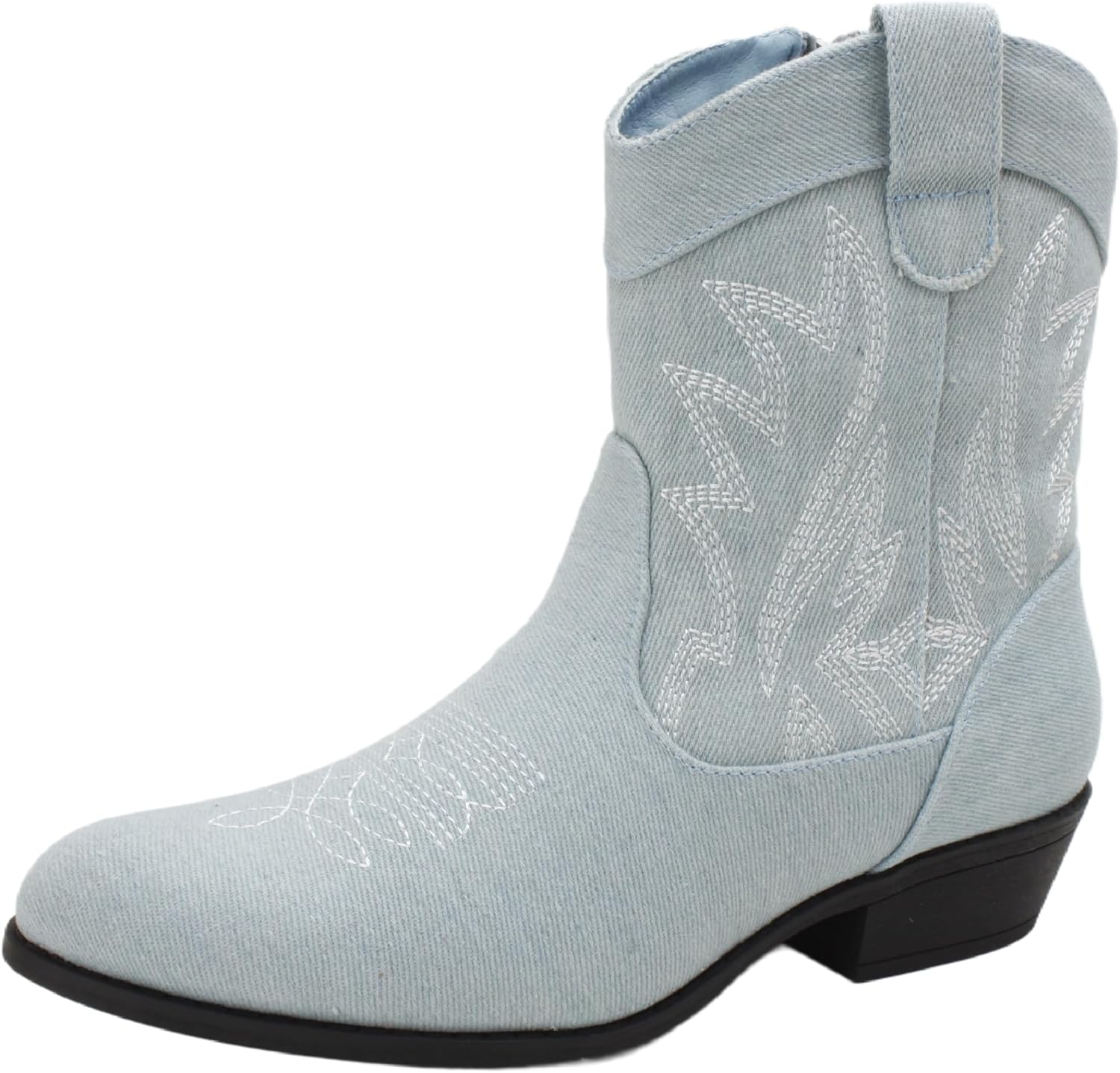 Western Cowgirl Ankle Boots, Stylish Cowboy Boots for Women, Special Mid Calf De...