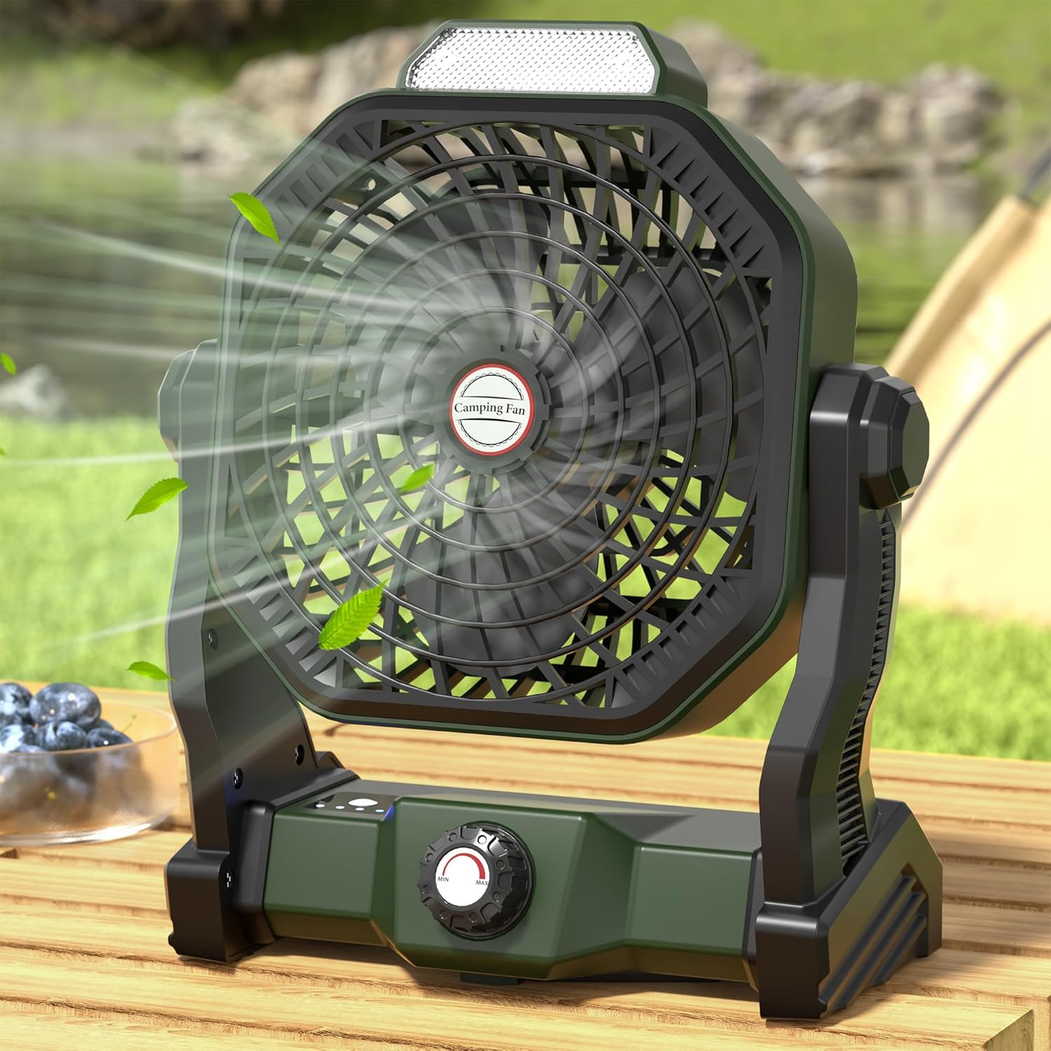 Camping Fan, Special Portable Fan for Tent with Rechargeable 10400mAh Battery, A...