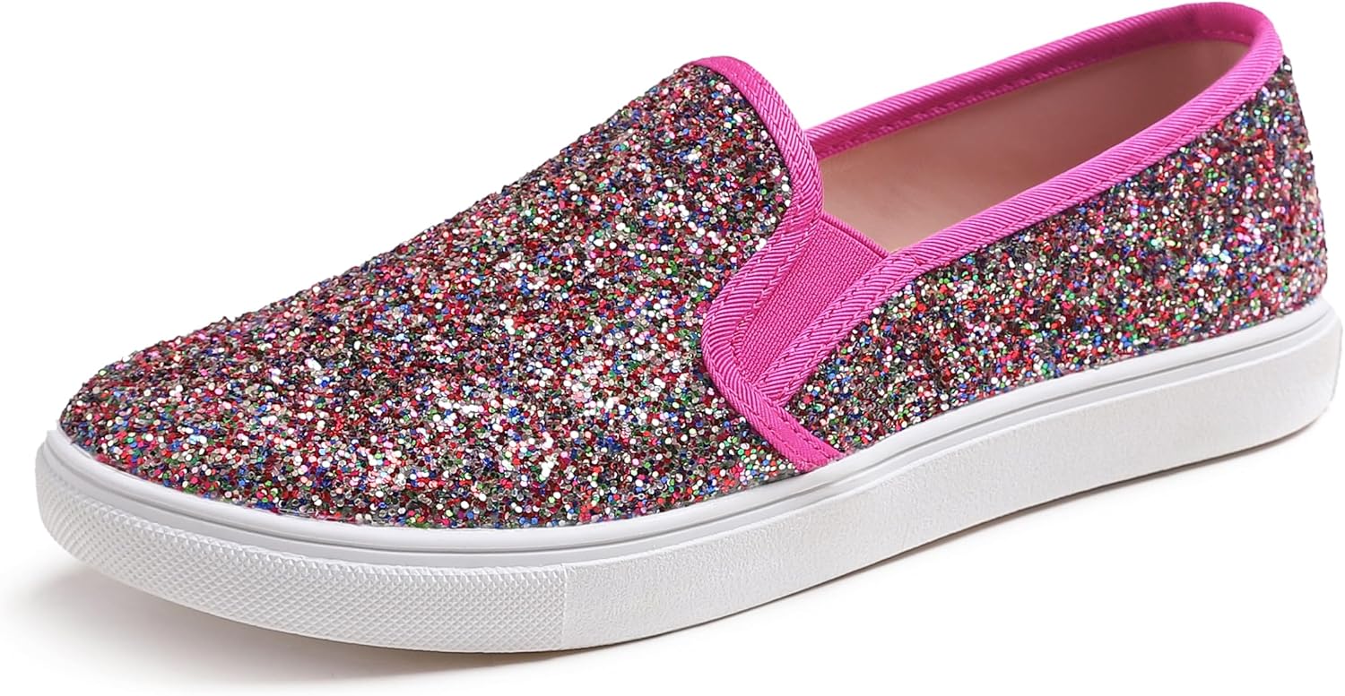 FEVERSOLE Women's Fashion Slip-On Sneaker, Special Casual Flat Loafers for Women...