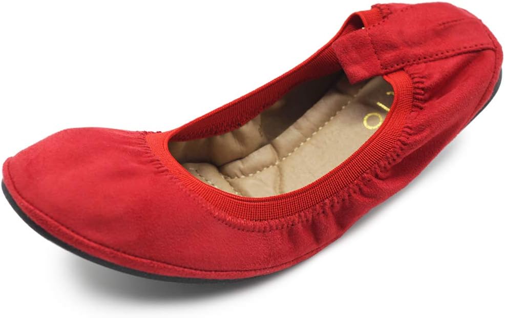 Ollio Women's Shoes, Special Faux Suede Comfort Ballet Flat, Affordable Women's...
