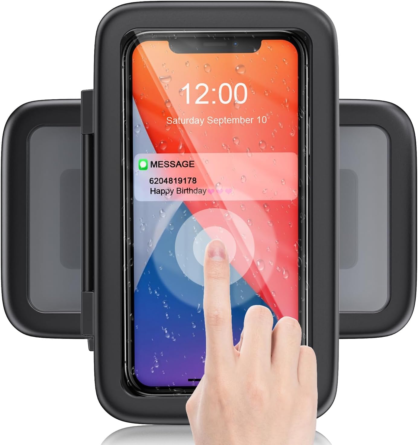 LC-dolida Shower Phone Holder, Innovative Waterproof Phone Stand with 480° Rotat...
